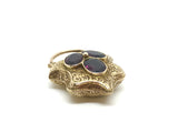 Victorian Engraved Garnet Padlock