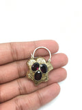 Victorian Engraved Garnet Padlock