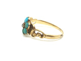 18ct gold Victorian Gold Turquoise and Diamond Ring