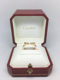 Cartier Flat C 18 Carat Rose - Yellow Gold Ring with Cartier Ring Box