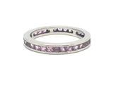 Deakin and Francis Pink Sapphire Platinum Eternity Ring