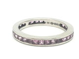 Deakin and Francis Pink Sapphire Platinum Eternity Ring