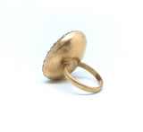 Large Antique Amethyst and Pearl Cocktail Ring