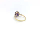Vintage 18 Carat Gold Amethyst and Diamond Ring
