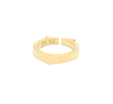 Cartier Flat C 18 Carat Rose - Yellow Gold Ring with Cartier Ring Box