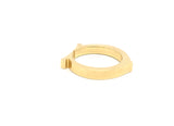 Cartier Flat C 18 Carat Rose - Yellow Gold Ring with Cartier Ring Box