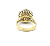 Vintage Garnet and Diamond Ballerina Ring in 18 Carat Gold