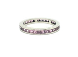 Deakin and Francis Pink Sapphire Platinum Eternity Ring