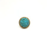 Antique Turquoise Domed Ring - Ishy Antiques