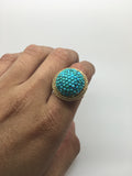 Antique Turquoise Domed Ring - Ishy Antiques