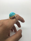 Antique Turquoise Domed Ring - Ishy Antiques