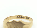 18 ct Gold Monogrammed Signet Ring - Ishy Antiques