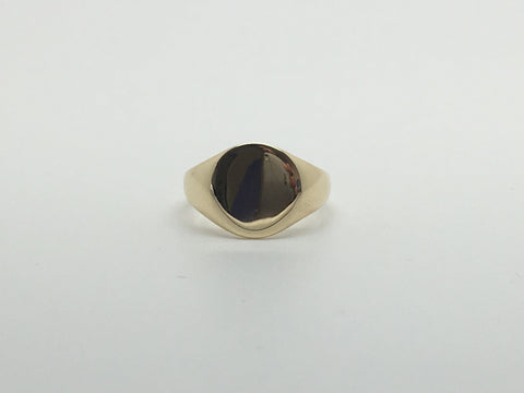 Reserved Gold Miniature Signet Ring - Ishy Antiques