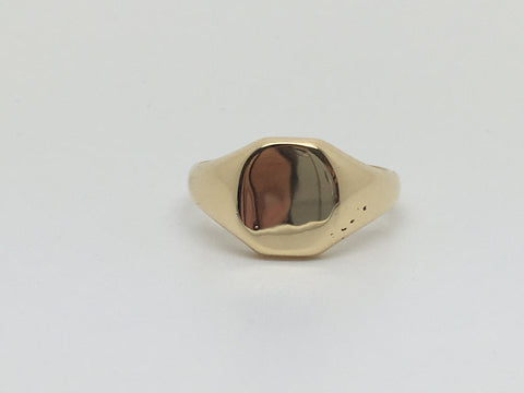 18ct Gold Hallmarked signet Ring - Ishy Antiques
