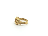 Love Knot 18ct Gold Greek Ring - Ishy Antiques