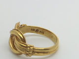 Love Knot 18ct Gold Greek Ring - Ishy Antiques