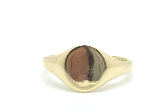 Antique 18ct gold Signet Ring with Inscription - Ishy Antiques