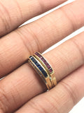 14ct Gold Interchangeable Sapphire and Ruby Diamond Ring - Ishy Antiques