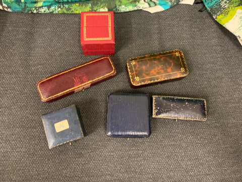 Selection of Vintage and Antique Jewellery Boxes and Cases