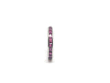 18ct White and Yellow Gold Art Deco Ruby Eternity Ring