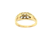Victorian Two Row Old cut Diamond Ring in 18ct Gold