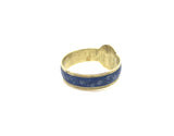 Rare French 19th Century Enamel Ring Depicting the Muse Terpsichore