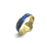 Rare French 19th Century Enamel Ring Depicting the Muse Terpsichore