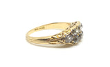 Victorian Two Row Old cut Diamond Ring in 18ct Gold