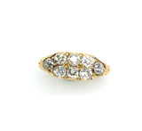 Victorian Two Row Old cut Diamond Ring in 18ct Gold