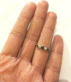 18ct Gold Five Stone Sapphire and Diamond Ring