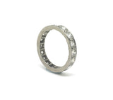 Reserved. Platinum Art Deco Diamond Eternity Ring 2.34ct