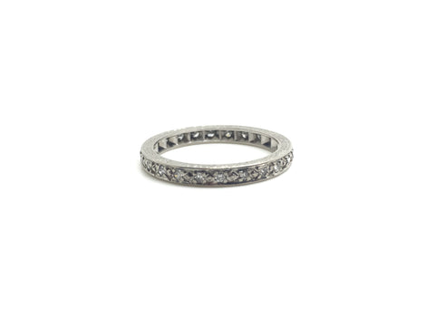 18ct White Gold Art Deco Diamond Eternity Ring