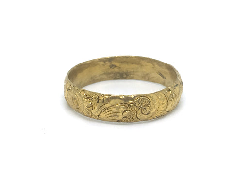 Georgian Pinchbeck Engraved Ring
