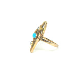 1920's Turquoise and Pearl ring