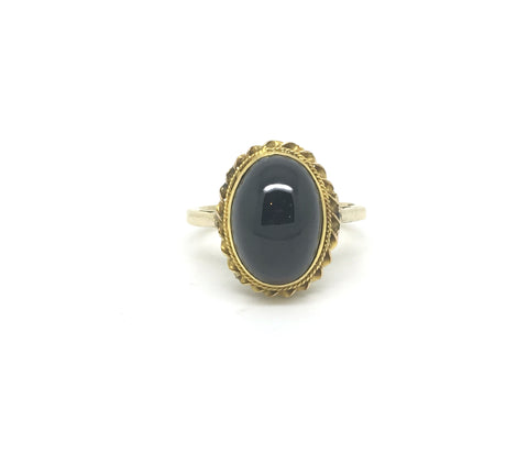 1970s Revival Garnet Cabochon ring