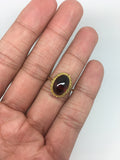 1970s Revival Garnet Cabochon ring
