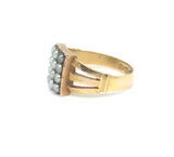 Victorian 15ct Gold Pearl Panel Ring