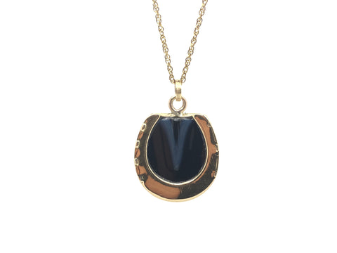 Victorian 15ct Horseshoe Agate Locket
