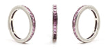 Deakin and Francis Pink Sapphire Platinum Eternity Ring