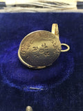 Think of Me - Pensé A moi Georgian Gilt Metal Pendant