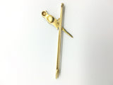 15ct Gold Pearl and Enamel Parrot Brooch - Ishy Antiques