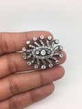 Georgian Old Cut Diamond Set Spray Brooch
