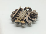 Georgian Old Cut Diamond Set Spray Brooch