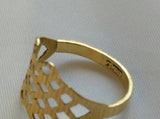 Arabic Solid Gold Designer Ring. - Ishy Antiques