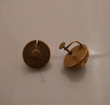 9ct Gold Victorian Romanesque Screw Back Earrings - Ishy Antiques