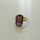 Rare 19th Century Painted Dress Ring - Ishy Antiques