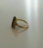 Rare 19th Century Painted Dress Ring - Ishy Antiques
