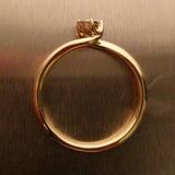 9ct Yellow Gold Diamond Engagement Ring - Ishy Antiques