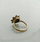 Stunning Victorian Rose Cut Diamond, Flower Ring - Ishy Antiques
