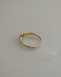18ct Gold Diamond and Ruby and Pearl Cluster Ring - Ishy Antiques